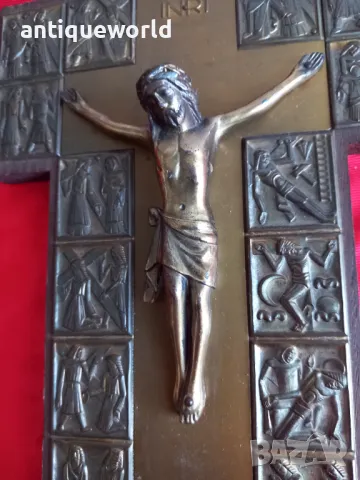 Стар Кръст , Разпятие ,Кандило ,Религиозни Сцени, снимка 2 - Антикварни и старинни предмети - 48422687