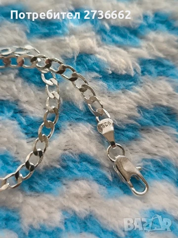 Сребърна гривна , снимка 6 - Гривни - 51193831