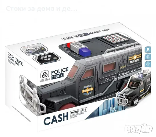 ✨Детска електронна касичка Полицейски джип 2 в 1, снимка 2 - Други - 47782112