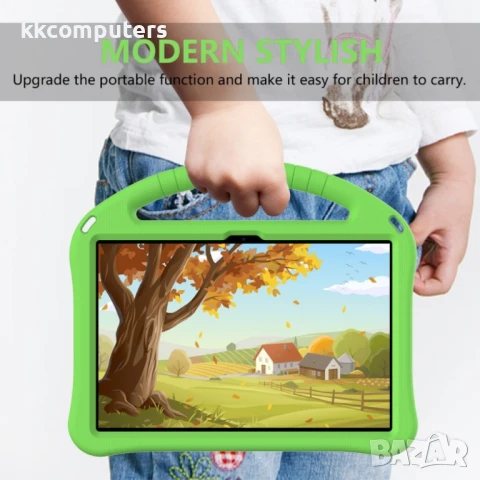 Lenovo Tab M10 3rd Gen TB328FU / TB328XU 2022 Foldable Thumb Kickstand EVA Удароустойчив Калъф и Про, снимка 8 - Калъфи, кейсове - 51129296