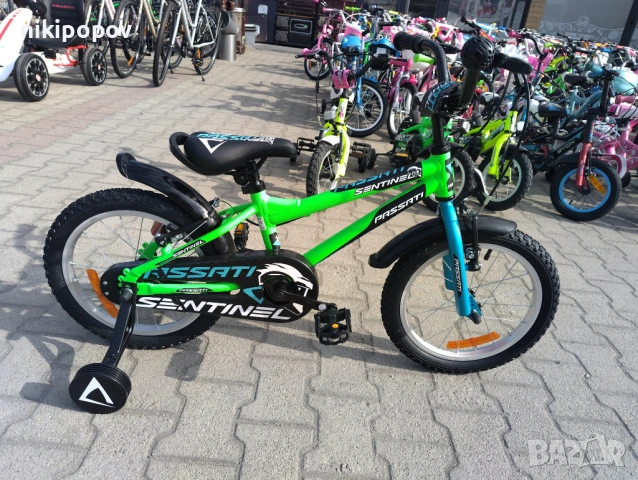 PASSATI Алуминиев велосипед 16" SENTINEL зелен, снимка 2 - Велосипеди - 53759364