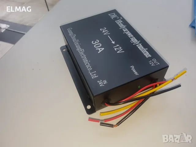 ТРАНСФОРМАТОР-КОНВЕРТОР на НАПРЕЖЕНИЕ от 24V на 12V/ -5А, !0А, 15А, 20А и 30А, снимка 5 - Друга електроника - 20227174
