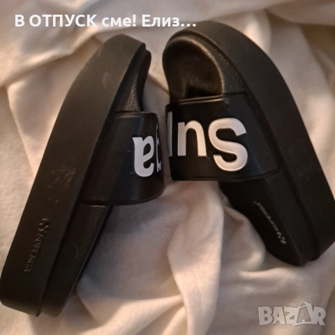 Flip Flops Superga Women 1919 Plateau Slide Чехли сандали SUEPRGA нова на платформа.супер яки!уникат, снимка 4 - Чехли - 51772973