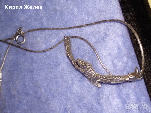 ДЕБЕЛО ПОСРЕБРЕН СРЕБЪРЕН ВИНТИДЖ АРТ МОДЕЛ КРЪСТ с ПОСРЕБРЕНА ВЕРИЖКА и ПЕЧАТИ 925 / 30840, снимка 7 - Колиета, медальони, синджири - 40552645