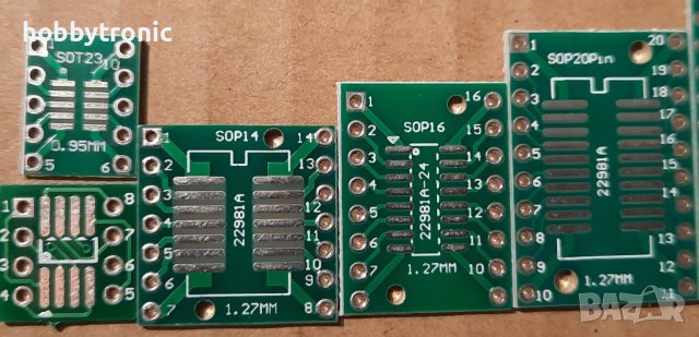Преходни платки SOP8, SOT23-10,SOP14, SOP16, SOP20, SOP24, SOP28 към DIP, снимка 7 - Друга електроника - 35784594