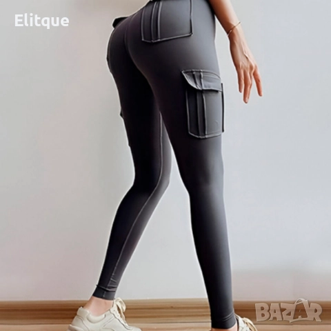 Оформящ дамски панталон с 4 джоба – Висока талия, стегната кройка и максимален комфорт, снимка 4 - Панталони - 52739622