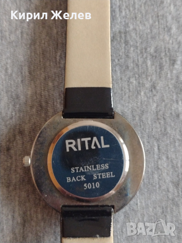 Модерен дамски часовник RITAL QUARTZ с кожена каишка много красив - 21785, снимка 4 - Дамски - 36229006