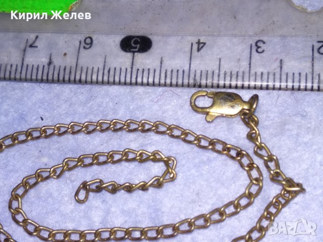 СТАРА СРЕБЪРНА с ПОЗЛАТА ФИНА ВЕРИЖКА ГРИВНА СИНДЖИРЧЕ МАЙСТОРСКА ИЗРАБОТКА - Със ЗАКОПЧАЛКА 30832, снимка 7 - Антикварни и старинни предмети - 41761549