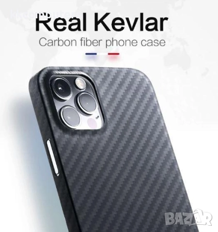 Калъф Wlons Kevlar MagSafe + стойка / Черен / за iPhone 16 Pro Max 6.9 Баркод : 3133275, снимка 4 - Калъфи, кейсове - 52526408