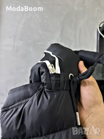 Moncler черен мъжки елек , снимка 3 - Спортни дрехи, екипи - 48678559