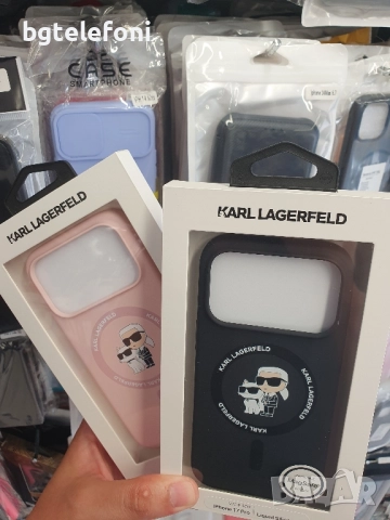Karl Lagerfeld iPhone 17 Pro , iPhone 17 Pro Max , iPhone AIR  лукс гърбове, снимка 5 - Калъфи, кейсове - 51695120