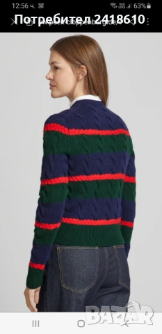 POLO Ralph Lauren Cable Wool / Cashmere Knit Womens Size XL НОВО! ОРИГИНАЛ! Дамска Жилетка, снимка 12 - Жилетки - 53210785