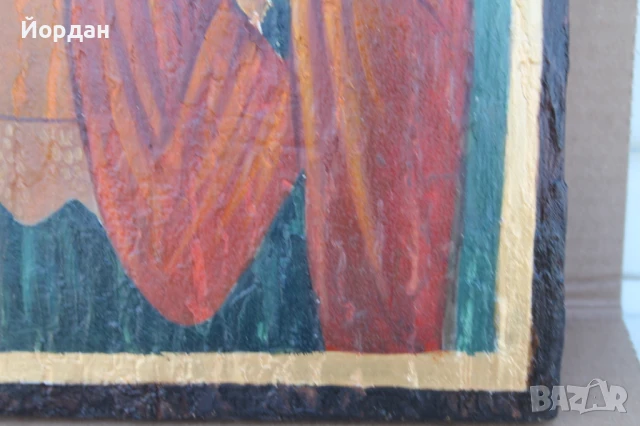 Стара Българска икона Христос Пантократор, снимка 9 - Антикварни и старинни предмети - 51151253