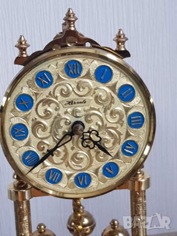 Немски настолен кварцов часовник HERMLE, снимка 10 - Антикварни и старинни предмети - 35926540