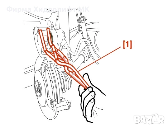 FACOM D60A Клещи специализирани за монтаж и демонтаж на предни и задни накладки BOSCH, снимка 4 - Клещи - 31352810