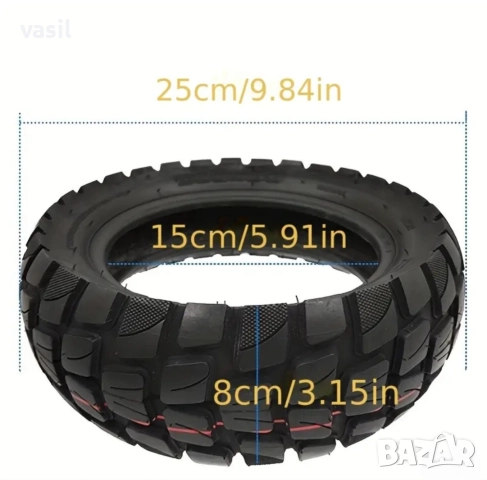 Външна и вътрешна гума 255×80 за електрическа тротинетка, снимка 3 - Части за велосипеди - 52589430