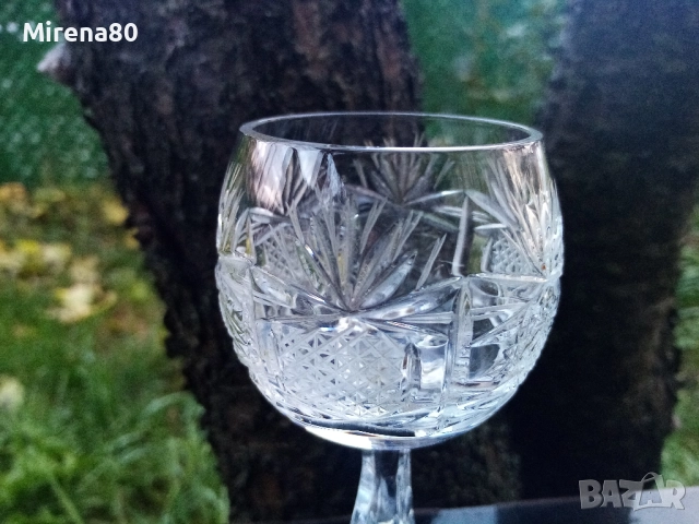 Кристални чаши за ракия - 4 бр., снимка 2 - Чаши - 52514410