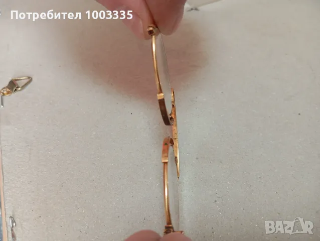 Златни 18к. очила -пенсне, снимка 3 - Антикварни и старинни предмети - 49098246