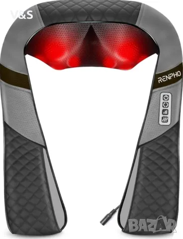 Масажор за шия и рамене RENPHO с топлина [2025 Надстроен], шиацу масажор , снимка 2 - Масажори - 49817793