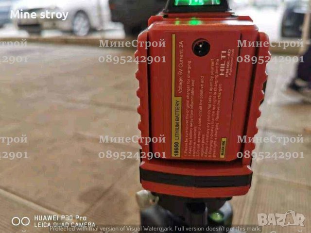4D ЛАЗЕРЕН НИВЕЛИР Хилти с 16 линии 4 точков Зелен Лазер HILTI 2022, снимка 10 - Измервателни инструменти - 39759582