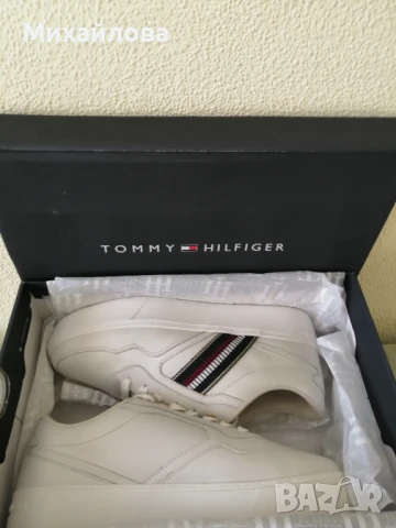 Красиви Tommy Hilfiger дамски  кецове естествена кожа, снимка 2 - Кецове - 51277937