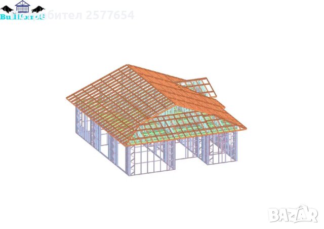 Къща,Бунгало,Преместваема къща,Сглобяеми къщи,Модулни,Жилищни-126,2м², снимка 2 - Строителни материали - 44193166