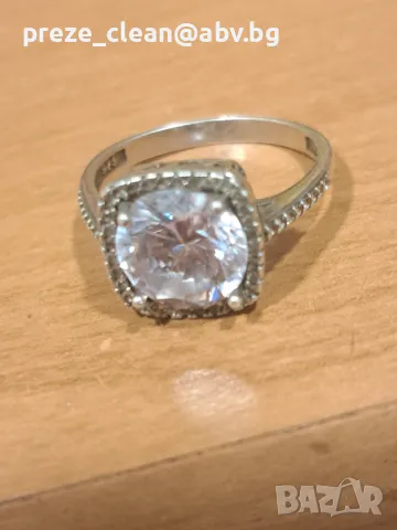 Сребърен пръстен, снимка 4 - Пръстени - 47766956