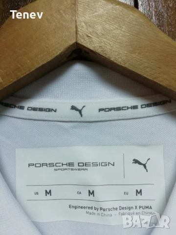 Puma Porsche Design Polo оригинална бяла мъжка поло тениска фланелка Пума Порше , снимка 5 - Тениски - 53088935
