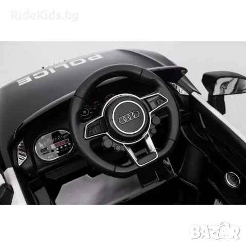 Audi R8 12V – Полицейска детска акумулаторна кола, EVA гуми, снимка 11 - Детски велосипеди, триколки и коли - 50418834