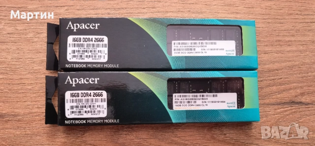Продавам памет Apacer 32GB DDR4 2666MHz