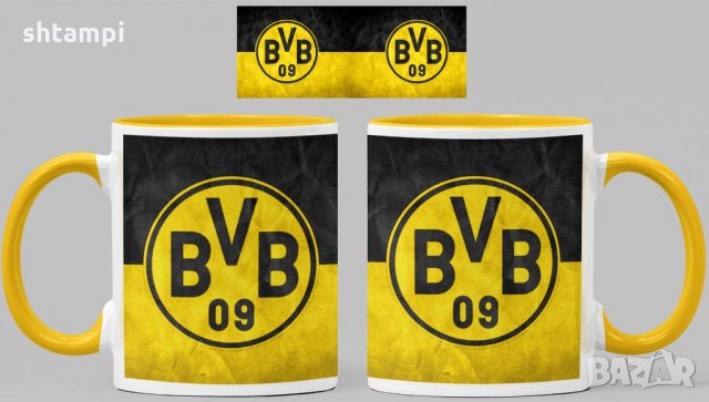 Чаша Борусия Дортмунд Borussia Dortmund Керамична, снимка 7 - Фен артикули - 34783898