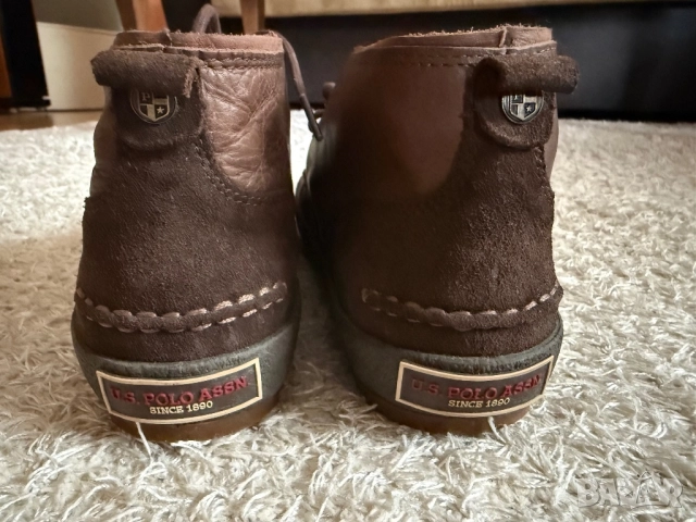 Сникърси оригинални U.S. Polo Assn от естествена кожа, снимка 3 - Спортни обувки - 51830704