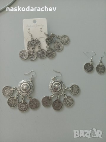 Етно обеци с пендари, снимка 8 - Обеци - 30338957