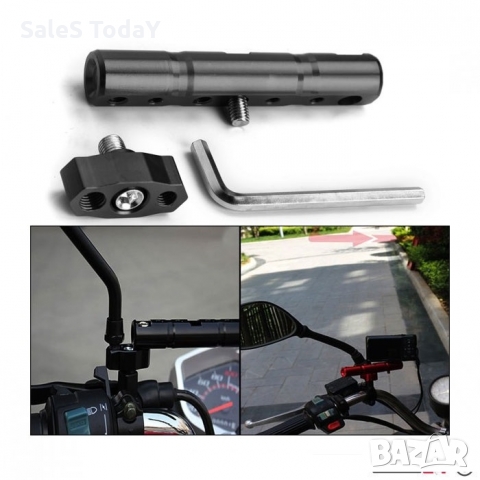 Стойка за халогени за мотор, за огледала,, телефони, ф10/ф8, удължител, адаптер, снимка 3 - Аксесоари и консумативи - 36108758