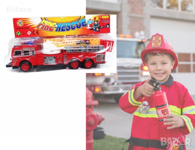 Пожарна кола с разтегаема стълба с вишка, снимка 3 - Коли, камиони, мотори, писти - 52745139