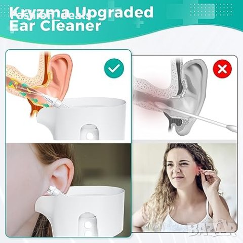 Нов Електрически комплект уред за почистване на уши ушна кал Хигиена, снимка 5 - Други - 42560392