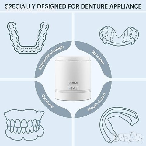 Нова Ултразвукова почистваща машина за почистване на зъби протези алайнери, снимка 8 - Други стоки за дома - 42652357