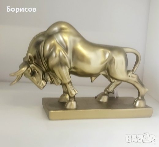 Фигура Бик Постамент Статуетка, снимка 3 - Декорация за дома - 39196228