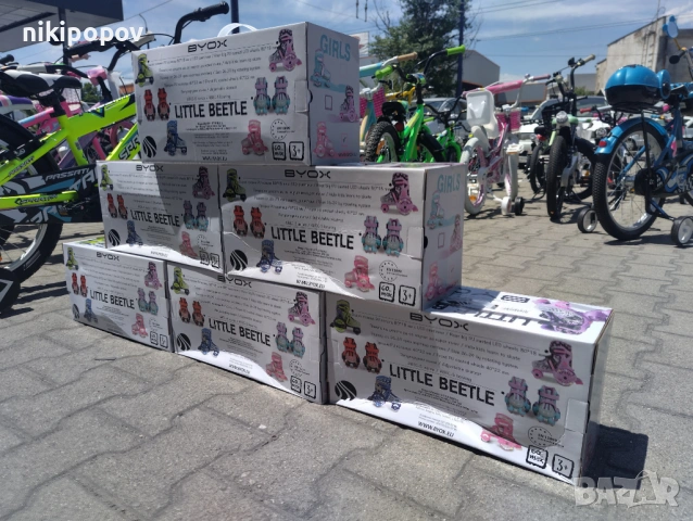 BYOX Детски кънки XS Little Beetle 26-29 Pinky Girl, снимка 7 - Ролери, кънки - 53564798