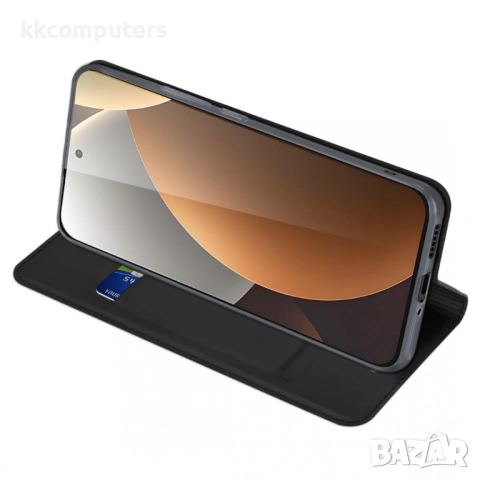 DUX DUCIS Skin Pro Кожен Калъф за Xiaomi Redmi Note 15 Pro 5G - Слот за карта, Стойка, 2 цвята, снимка 6 - Калъфи, кейсове - 53780267