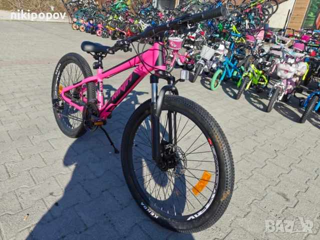PASSATI Алуминиев велосипед 24" NINJA розов, снимка 5 - Велосипеди - 53830709