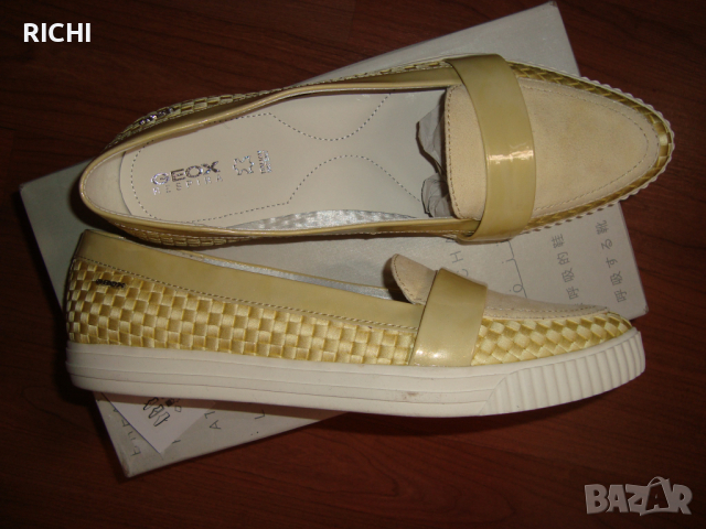 Geox Respira Mocassins - Нови естествена кожа балеринки/мокасини, снимка 6 - Дамски елегантни обувки - 36130032