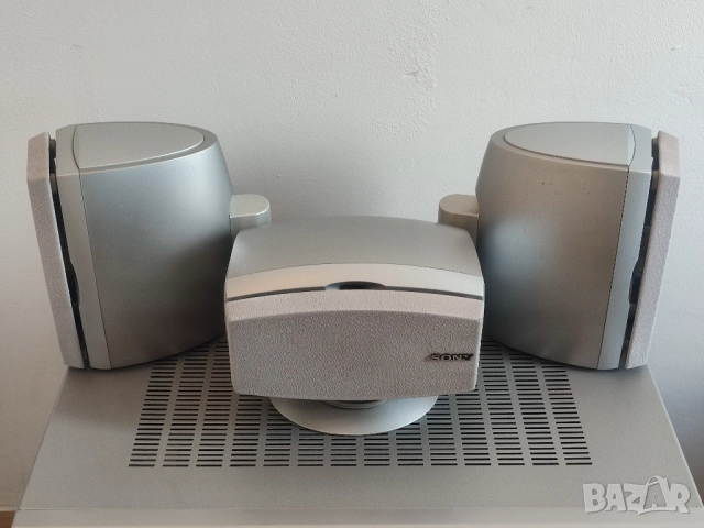 Активен субуфер SONY + 3бр. малки но мощни и тежки съраунд колонки със стойки за стена, снимка 2 - Тонколони - 52662157