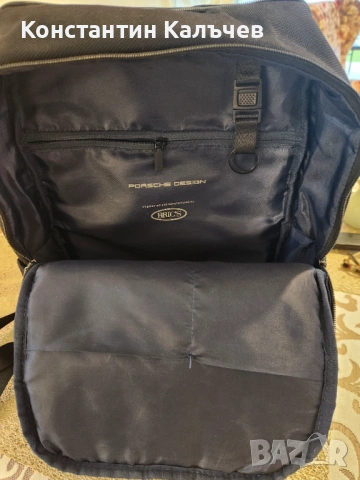 ДИЗАЙНЕРСКА РАНИЦА  PORSCHE DESIGN С ОТДЕЛЕНИЕ ЗА ЛАПТОП, ЧЕРНА, снимка 3 - Раници - 53444441