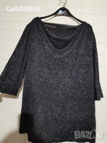 СТРАХОТНА СРЕБРИСТА ТУНИКА LAURA TORELLI 3XL, снимка 6 - Туники - 50132036