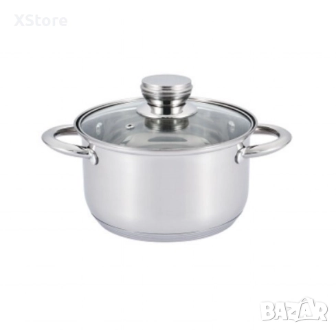 Тенджера Rosberg R51210O16, 16/18/20/22/24/26см, Неръждаема стомана