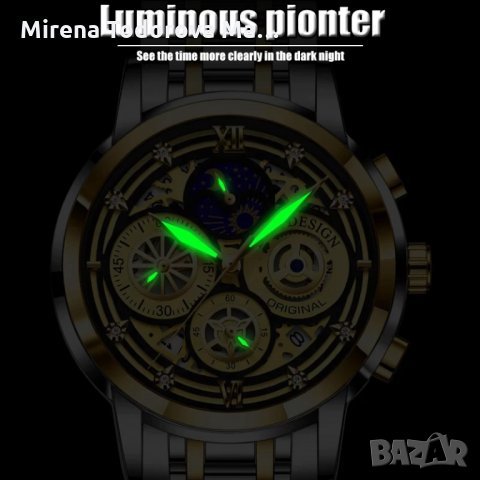 LIGE 2022 Нова мода Мъжки часовник Календар Неръждаема стомана Топ марка Луксозен спортен хронограф , снимка 3 - Мъжки - 36017329