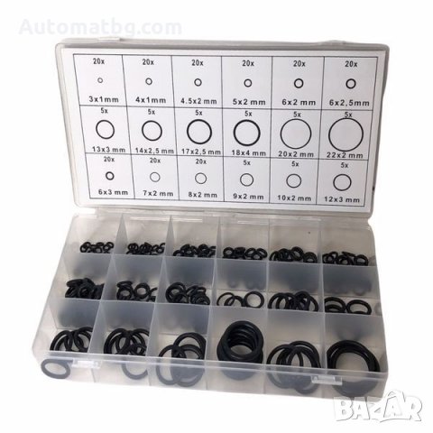 Комплект гумени пръстени Automat, Уплътнения, Пръстени, 225 бр, снимка 2 - Аксесоари и консумативи - 36014861
