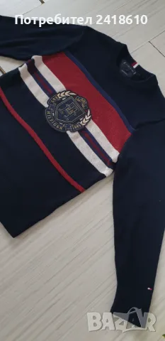 Tommy Hilfiger Organic Cotton Mens Size L НОВО! ОРИГИНАЛ! Мъжки Памучен Пуловер!, снимка 10 - Пуловери - 48416708