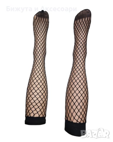 3/4 дамски чорапи едра мрежа, снимка 1